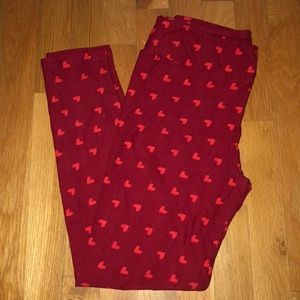 Valentine Lularoe OS leggings